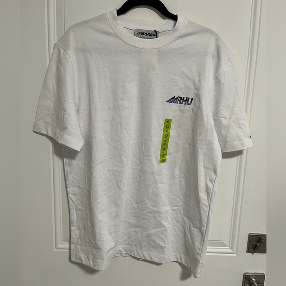 NWT - Zara x Rhude Rhude Logo Oversized Short Sleeve T Shirt - Men S / Women M - Picture 1 of 7